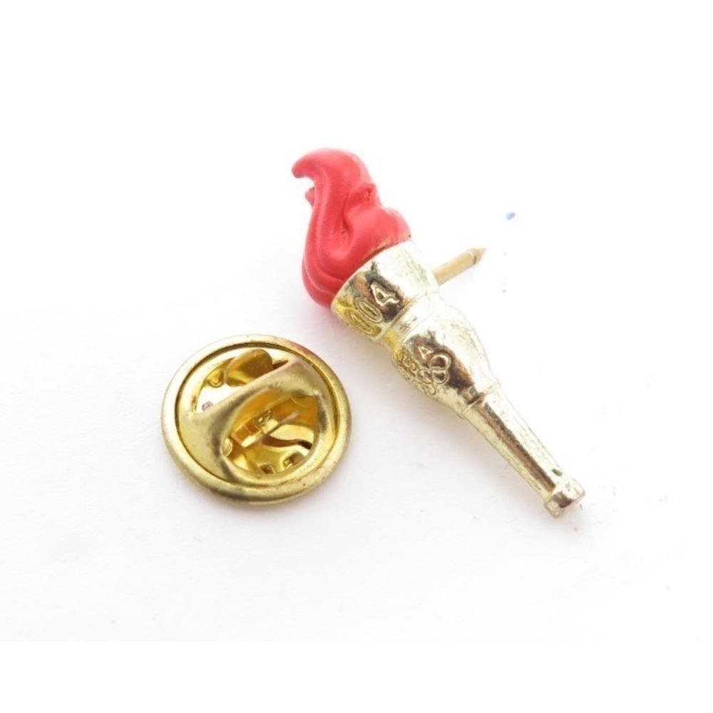 2004 OLYMPICS Red Flame Gold Plated‎ Pin